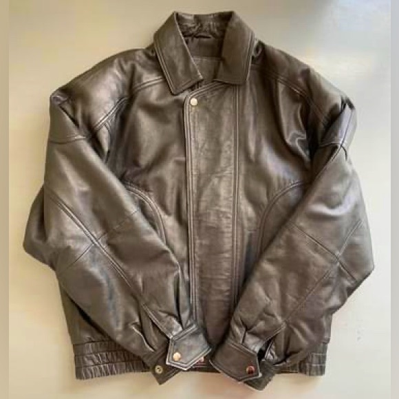 Hunt Club Jackets & Coats Mens Black Genuine Leather Coat By Hunt